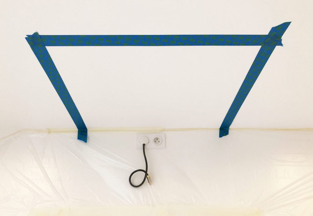 faux-plafond avant découpe