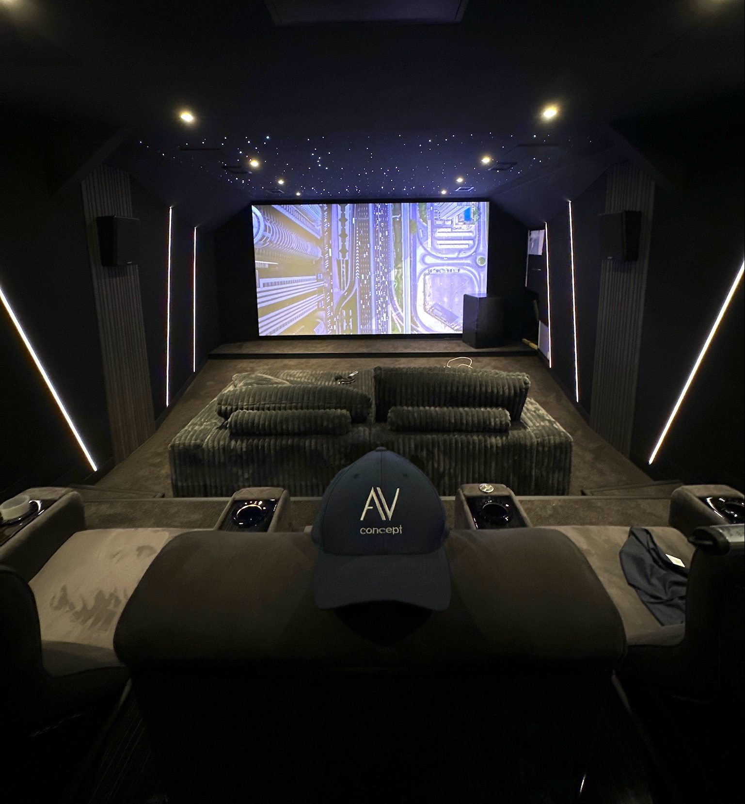 Salle de cinéma dans une maison : Le projet de Julien