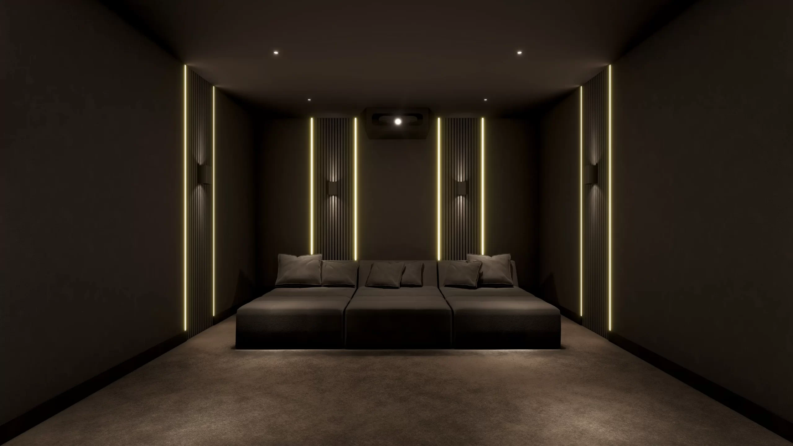 Salle de cinéma privé AV Concept Products — réalisation 2