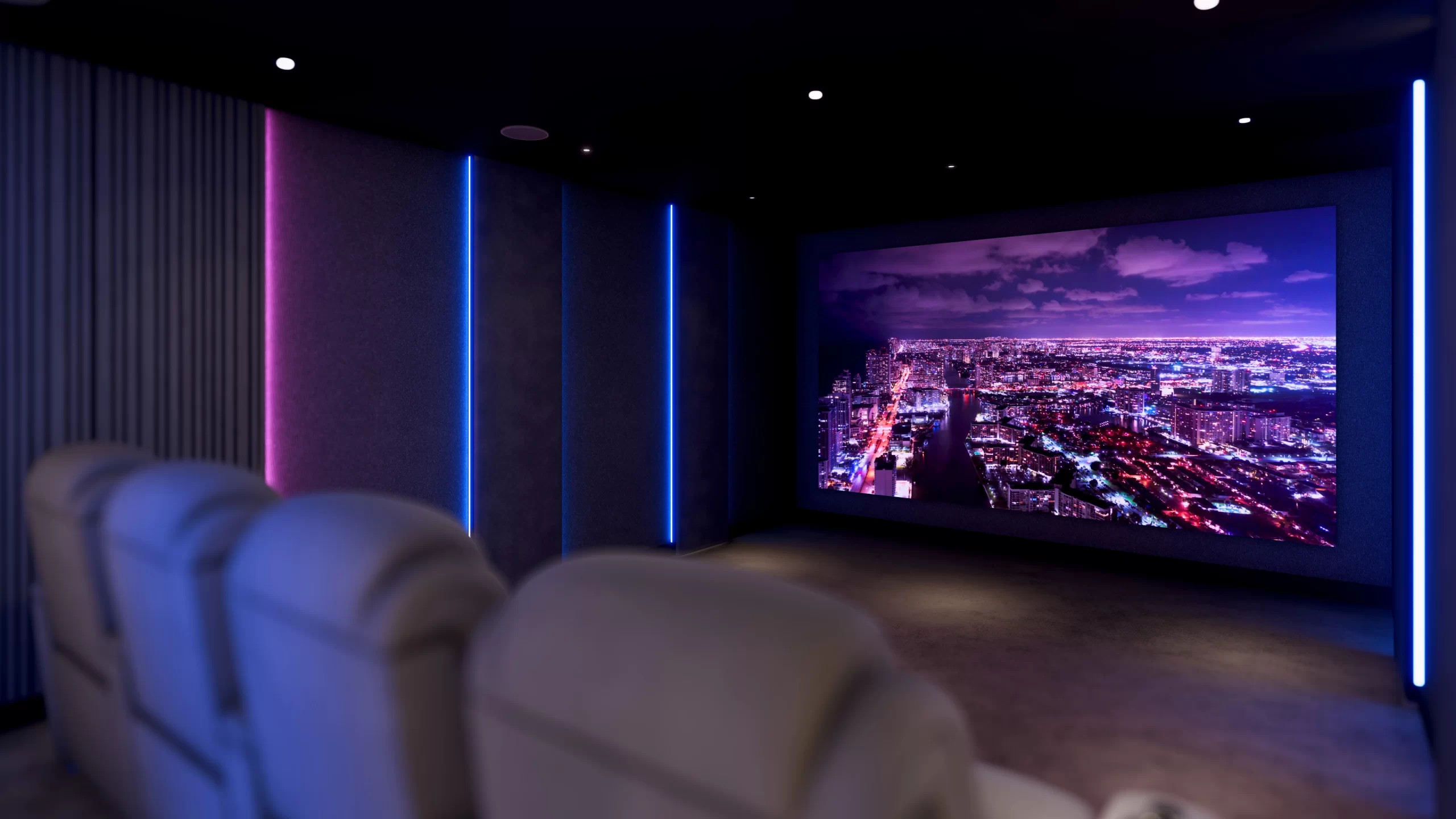 Salle de cinéma privé AV Concept Products — réalisation 4